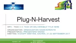 Plug-N-Harvest WP 5