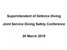 Superintendent of Defence Diving