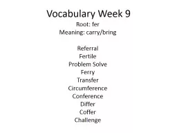 Vocabulary Week  12