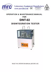 OPERATION  MAINTENANCE MANUAL FOR READ THIS OPERATION