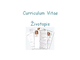 Curriculum Vitae  Životopis
