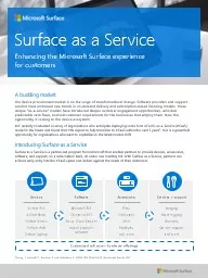 Surface as a Service