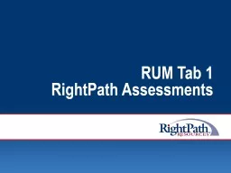RUM Tab 1 RightPath Assessments