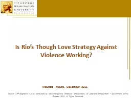 Is Rio’s Though Love Strategy Against Violence Working?