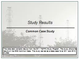 Study Results Common Case Study