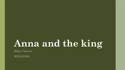 Anna and the king Maha