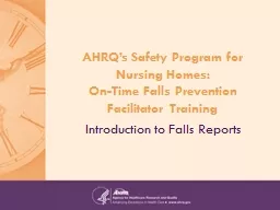 AHRQ’s  Safety Program for