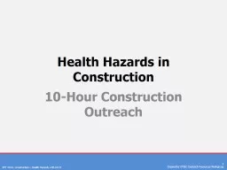 Health Hazards in Construction
