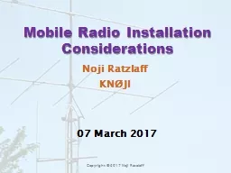 Mobile Radio  Installation