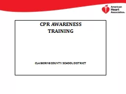 CPR AWARENESS  TRAINING