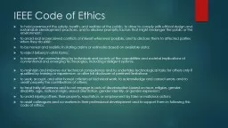 IEEE Code of Ethics