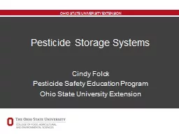 Pesticide Storage Systems