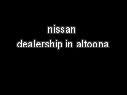 nissan dealership in altoona