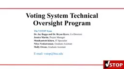 Voting System Technical Oversight Program