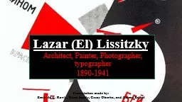 Lazar (El) Lissitzky