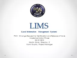 LIMS (Land Information Management System)