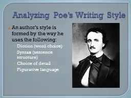Analyzing Poe’s Writing Style