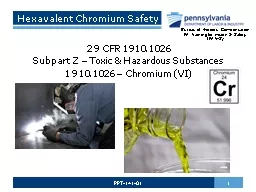 Hexavalent Chromium Safety