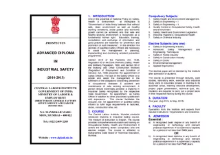 PROSPECTUS ADVANCED DIPLOMA IN INDUSTRIAL SAFETY   CEN