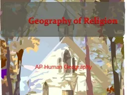 Geography of Religion