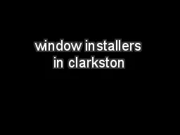 window installers in clarkston