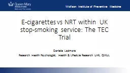 E-cigarettes vs NRT