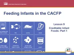 Feeding Infants in the CACFP