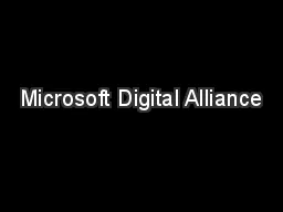 Microsoft Digital Alliance