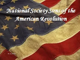 National Society Sons of the American Revolution