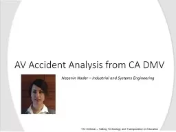 AV  Accident Analysis from CA DMV