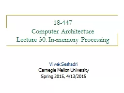 18-447 Computer Architecture