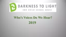 Who’s Voices Do We Hear?