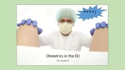 ****! Obstetrics in the ED
