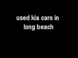 used kia cars in long beach