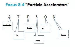 Focus G-4  “ Particle Accelerators