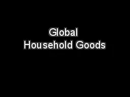 Global Household Goods