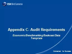 Appendix C- Audit Requirements