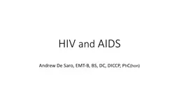  HIV  and  AIDS Andrew  De 