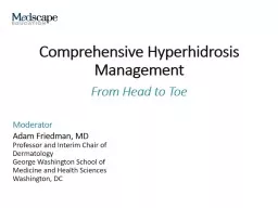  Comprehensive Hyperhidrosis Management