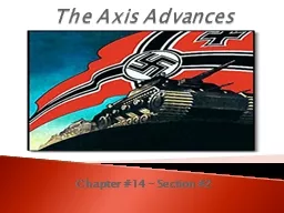  The Axis Advances Chapter #14 – Section #2