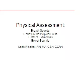 Physical Assessment: Breath Sounds