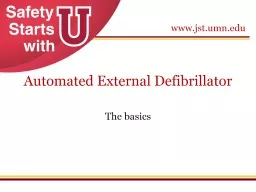  Automated  External  Defibrillator 