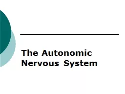  The Autonomic Nervous System