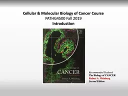  Cellular & Molecular Biology of Cancer Course 