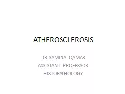  ATHEROSCLEROSIS DR.SAMINA 