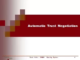  Automatic Trust Negotiation