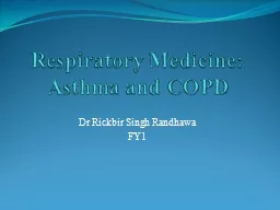  Respiratory Medicine: Asthma and COPD