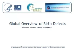  Global Overview of Birth Defects