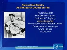  National  ALS  Registry 