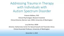  Addressing Trauma in Therapy with Individuals with 